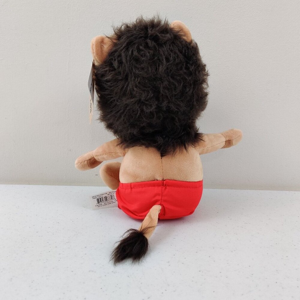 Kalahari Plush 12" Lou The Lion Stuffed Animal Vacation Souvenir in Swim Trunks - Picture 4 of 10